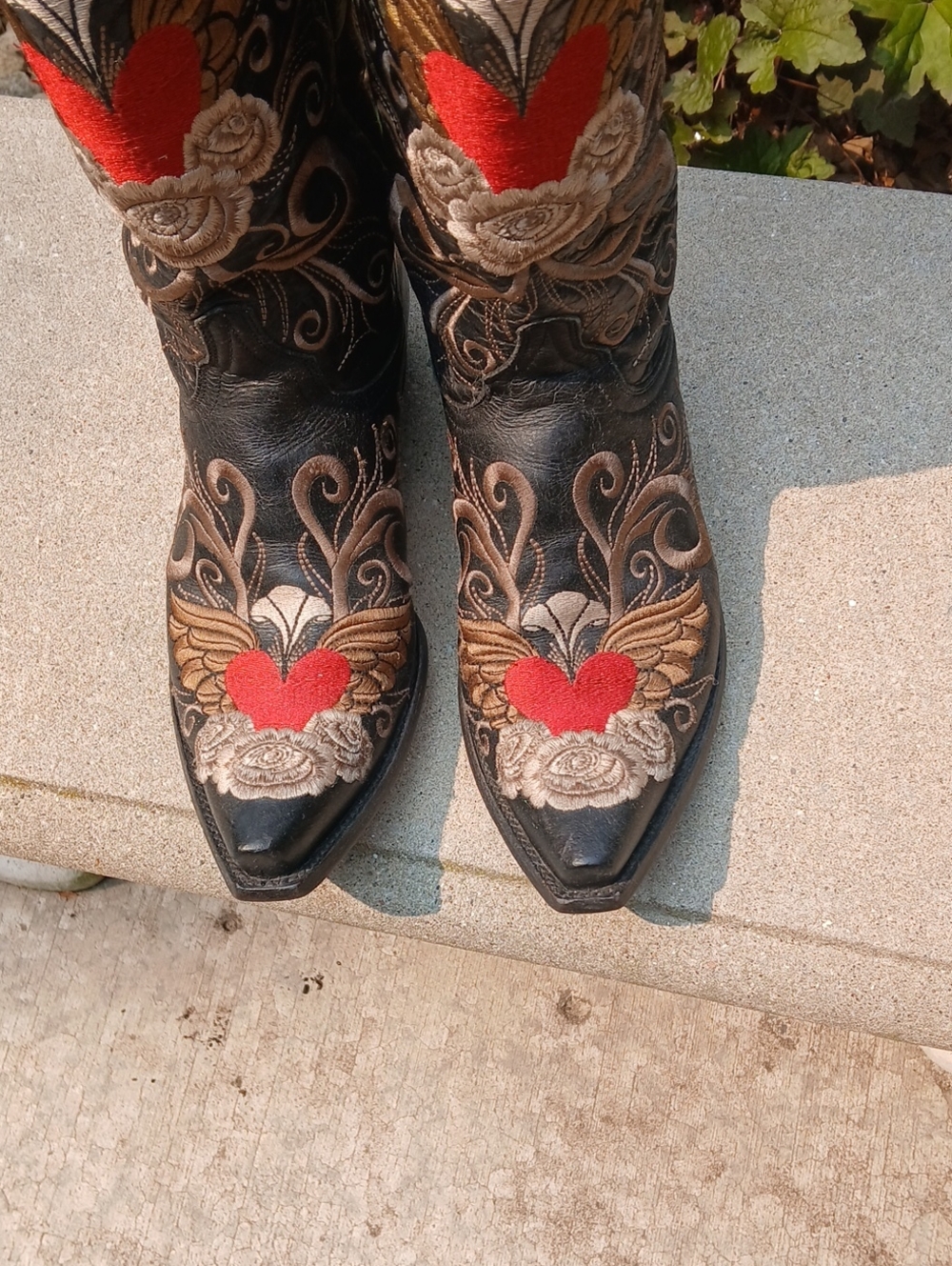 Old GRINGO GRACE BLACK EMBROIDERED BOOT SZ 9.5B - Picture 3 of 12